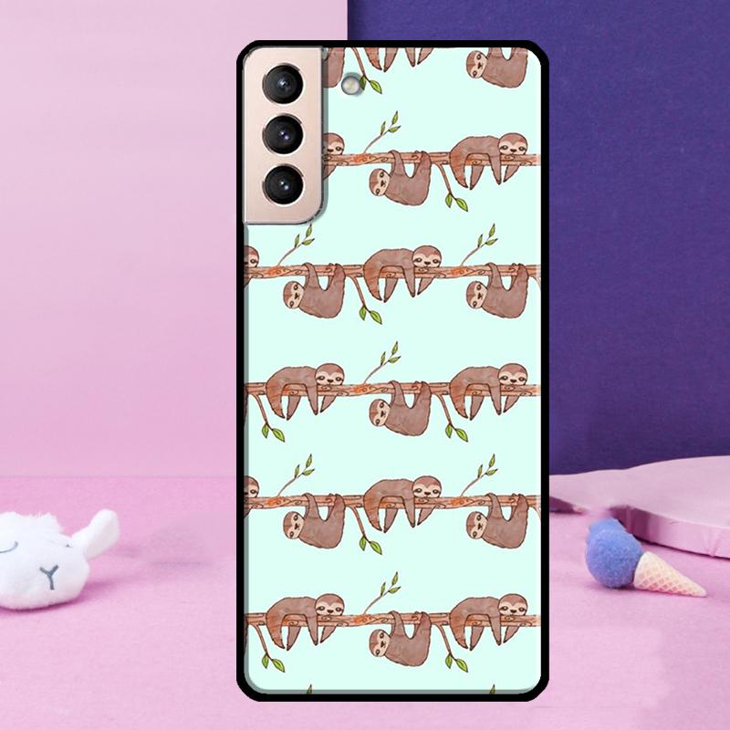 Baby Sloth Phone Case For Samsung Galaxy S25 Ultra S24 S23 Ultra S9 S10 S20 S21 S22 Plus S24 FE Cover