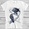 Hugin and Munin Ravens Norse Mythology Viking God Odin Gift Tee T Shirt M563