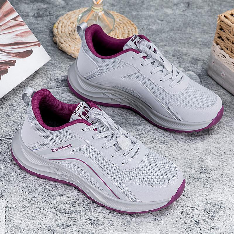 

Новая спортивная обувь осень дышащая нескользящая легкая кроссовки мягкая подошва модная обувь для среднего и пожилого возраста 35