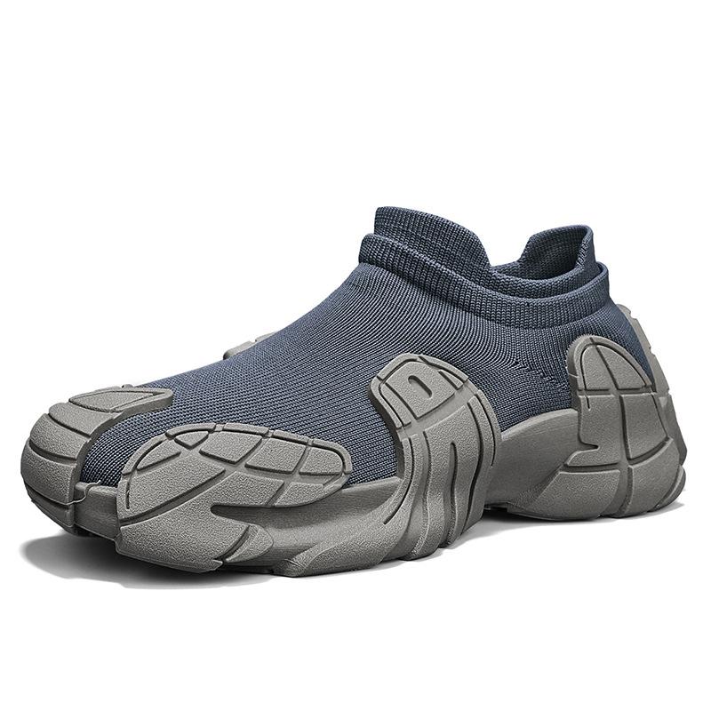 Shoes men's 2025 summer new breathable fly-woven casual sports shoes platform running socks shoes trendy shoes men's shoes