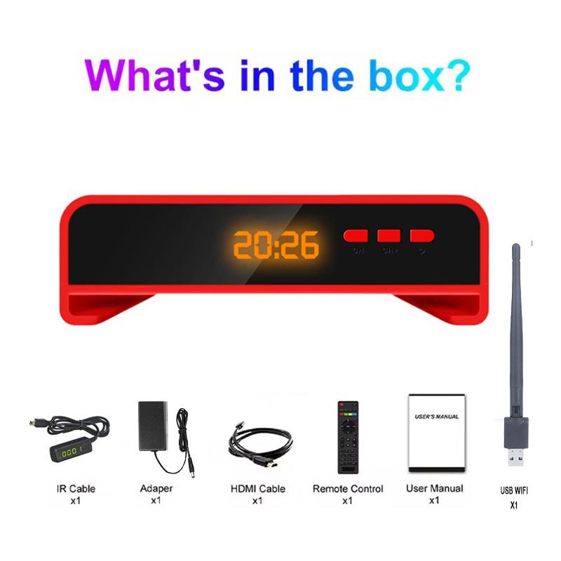 Ricevitore TV Satellitare Digitale FTA Koqit V5H Mini Smart Meecast DVB-S2 H.265 Hevc Ricevitore Satellitare USB PVR Full HD 1080P