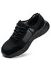 Breathable Men Work Shoes Summer Safety Shoes Lightweight Protective Sneakers Safety Steel Toe Shoes Men Puncture-Proof Boots