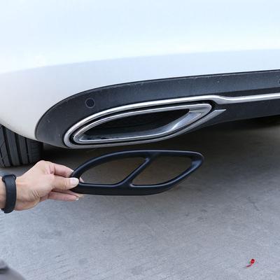 For Mercedes Benz GLC A B C E Class X253 W205 W213 W176 W177 W246 W247 2016- Car Exhaust Pipe Cover Trim Car Accessories