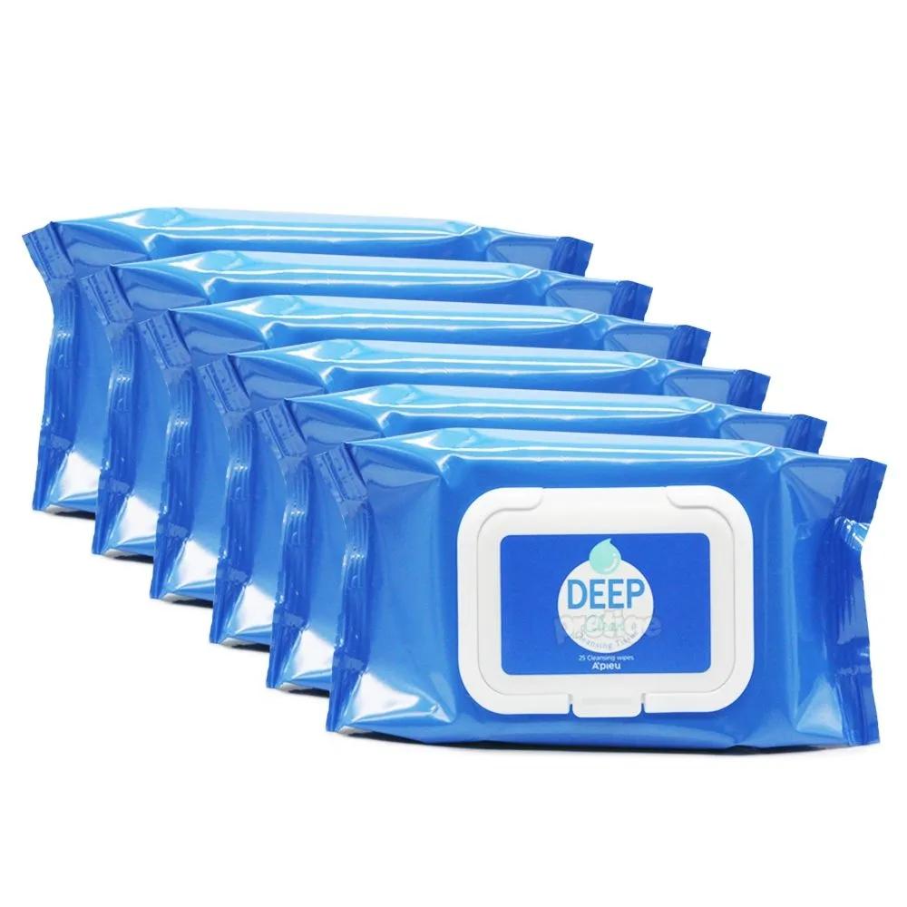 A PIEU Deep Clean Cleansing Tissues 25 Sheets x 6ea