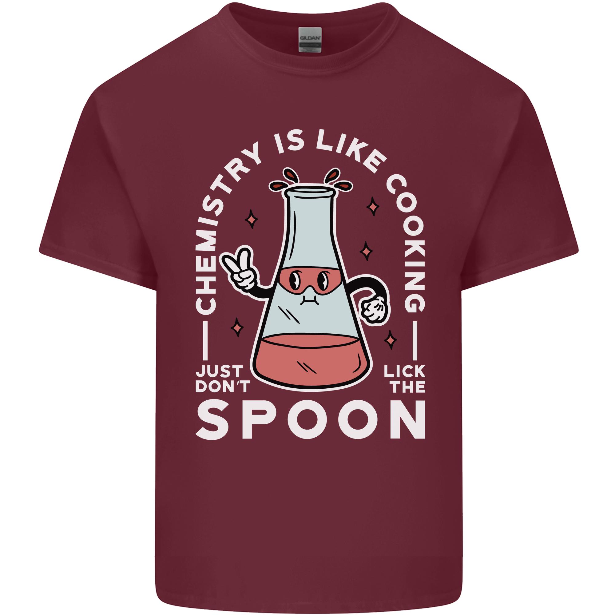 Chemistry is Like Cooking Funny Science Unisexs Light Cotton TShirt S