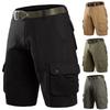 Men's Summer Workwear Shorts Loose Casual Five-Point Pants Men's Summer Solid Color Casual Cargo Shorts