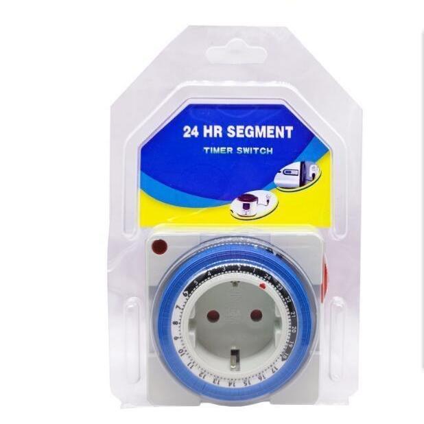 EU/US 24 Hours Timer Switch Timer Plug in Mechanical Grounded Programmable Smart Countdown Loop Switch Socket Auto Power off