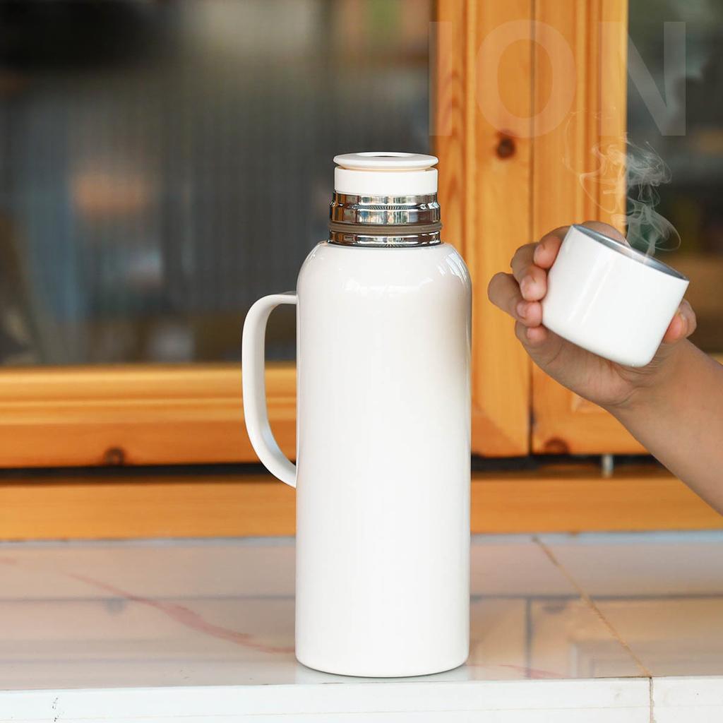 Outdoor 316 Stainless Steel Locking Oil Spray Teapot Portable Car Mountain Climbing Insulation Kettle Travel Simple Handle Kettle