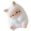 Cute Cat Squeeze Toy, Soft PU, Bright White, Safe, Decorative