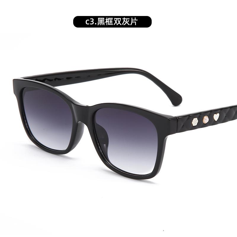 Box Anti-Ultraviolet Sunglasses Decorative Glasses Street Photography Trendy Sunglasses Women