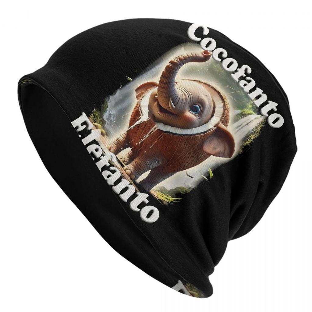 Tung Tung Tung Sahur Skullies Beanies Hat Funny Italian Brainrot Meme Spring Unisex Street Caps Warm Dualuse Bonnet Hats