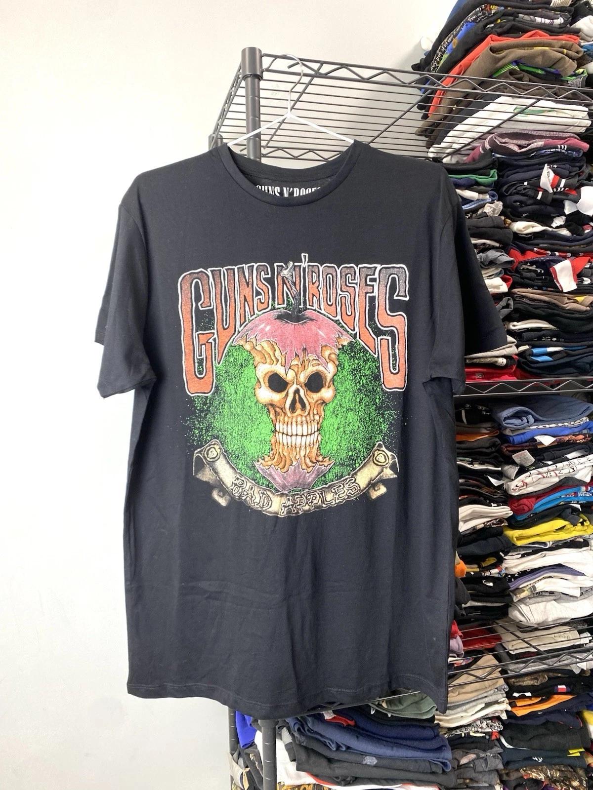 

Vintage Style Guns N Roses Band Rock Tour T Shirt Black M Size 4XL