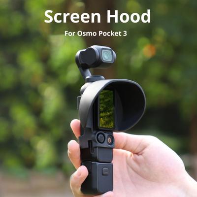 Action Camera Screen Hood for DJI Osmo Pocket 3 Sports Camera Screen Sun Shield Light Blackout Protection Sunshade Cover Camera Accessories