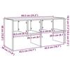 VidaXL Étagère à chaussures empilable vieux bois 89,5x30x40 cm, étagère à chaussures de rangement, rangement de chaussures 858853