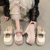 2025 spring and summer baotou heightening slippers thick-soled muffin half slippers are not tired feet with new Korean skirts for women