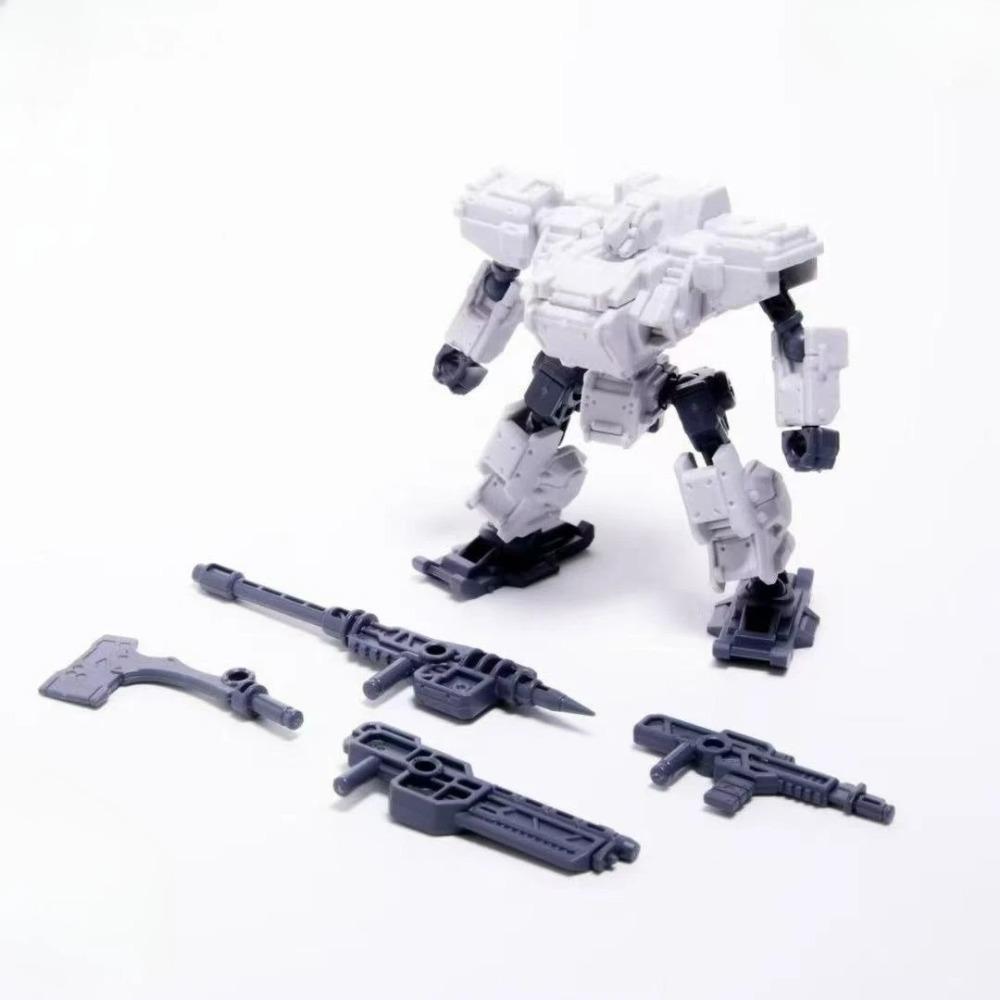 Sheik Mainland 3MIN Project MUS-A4 FortiShield 3 IN 1 Mini Assembly Mech Robot, Ketor Transfomation Mech Action Figure Boys Toys