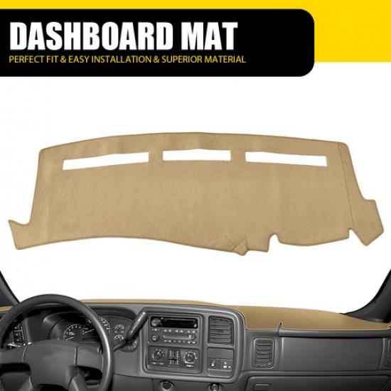 For Silverado Chevy GMC Sierra 1500 3500 2500 1999-2006 Mat Dash Dashboard Beige