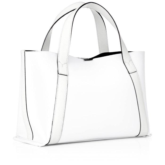 PELLE MORBIDA Mini Tote Bag TE007B White