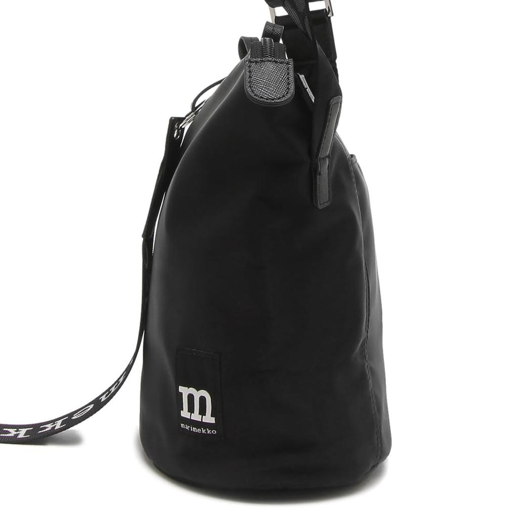 Marimekko Carryall Shoulder Floral 091923 009 Bag, Print, Black, Women's, [Item]