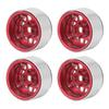 4pcs 1.9 Inch RC Beadlock Rims Aluminum Alloy Wheel Hubs for Axial SCX10 90046 AXI 03007 110 RC