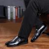 Mens Business Formal Shoes Artificial Leather Casual Slip-On Flat Shoes