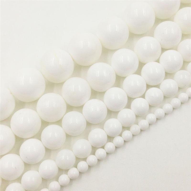 Luźne koraliki Space Quartz Gemstone Round Bead Natural do naszyjnika DIY 4-12mm Wysokiej jakości