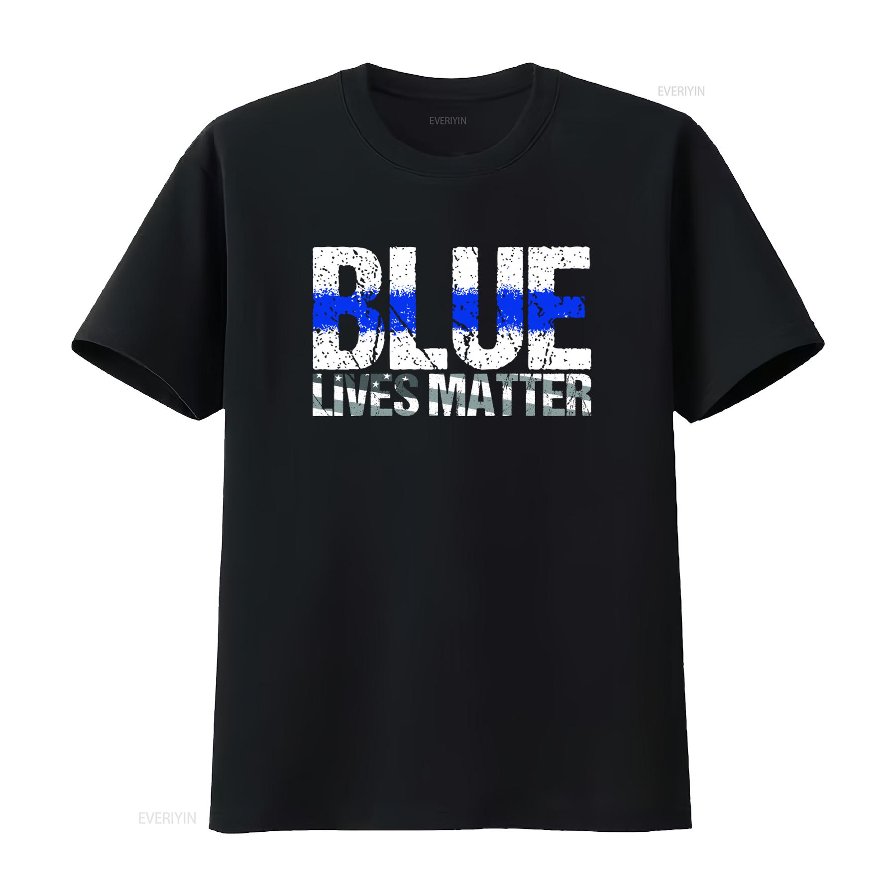

Blue Lives Matter USA Flag Honor Serve Protect Mens T shirt vintage Washed Slightly graphic Stylish Breathable homme 4XL