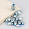 20Pcs Alloy Hollow Olive Fishing Sinkers3/ 4/6/8/10/12/15G Wax Coating Fishing Weight Steel Fishing Weights Accessories