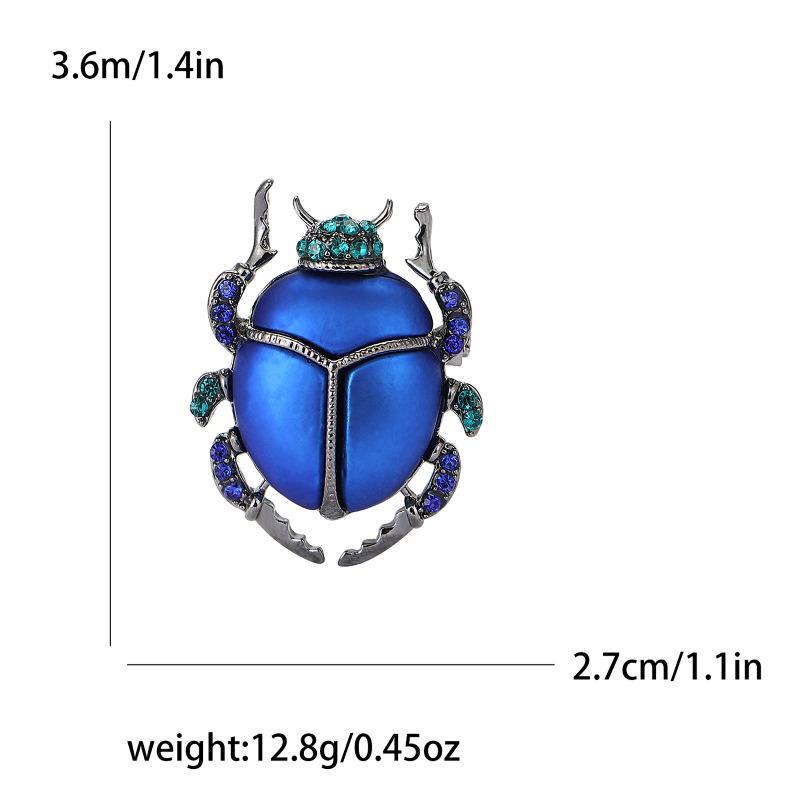 Beautiful Enamel Beetle Brooches for Women Unisex Insect Pins Friends Party Gifts Banquet Jewellery Accessories