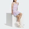 Adidas Originals Strickkleid mit gesticktem Streifenlogo Damenkleid Helllila JI7047