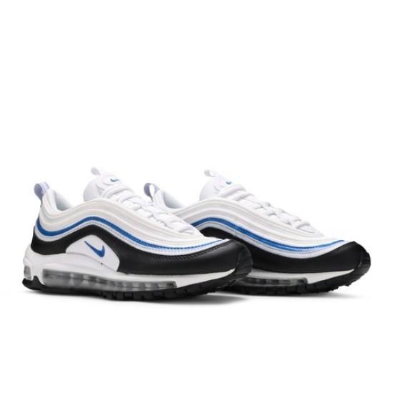 

Nike Air Max 97 GS White Signal Blue 921522-107 EU 36.5 чорний/білий