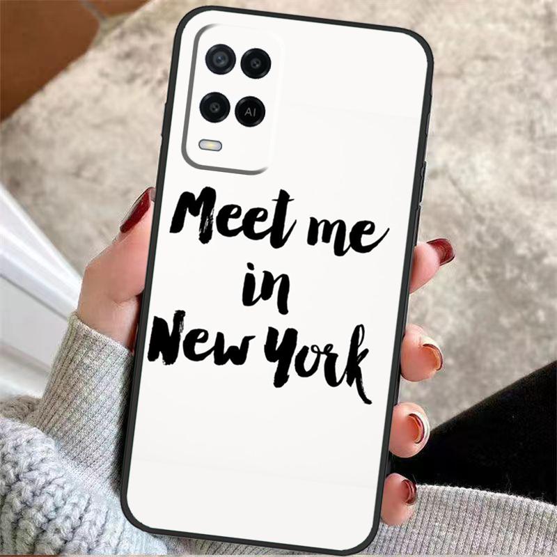 New York City Case For Oppo A57 A17 A77 A40 A78 A54 A74 A94 A76 A16 A96 A18 A60 A80 A38 A58 A98 A15 A5 Pro