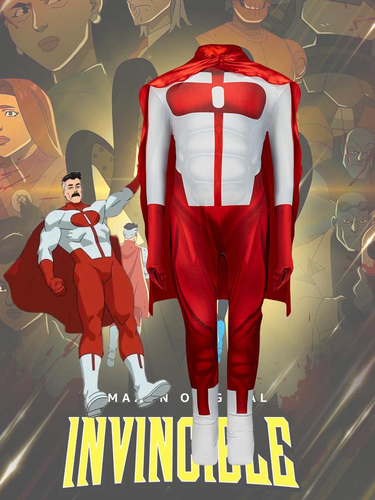 Children s All-Rounder Hero Jumpsuit - Tight-Fitting Superman Cosplay Costume for Halloween 120 cm