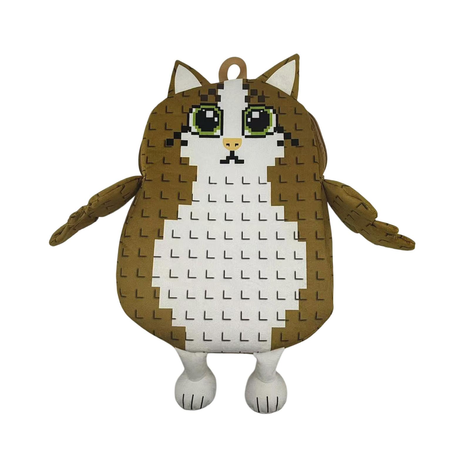 

Plush Stuffed Animal Bag Soft Toy Backpack with Adjustable Straps and Plush Body for Kids and Adults Suitable for Daily Use Travel and School One Size
