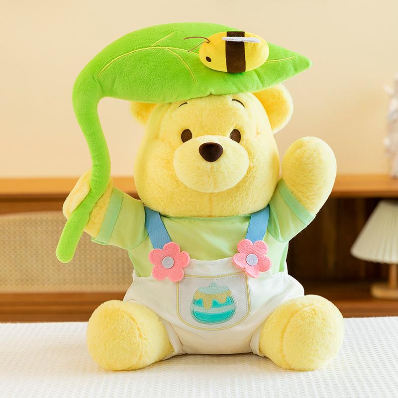 Summer Bee Winnie the Pooh Bear Plush Toy Cute Teddy Bear Doll Girl Gift Pillow