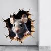 Funny and Cute Realistic Mouse Wall Sticker for Home Decor