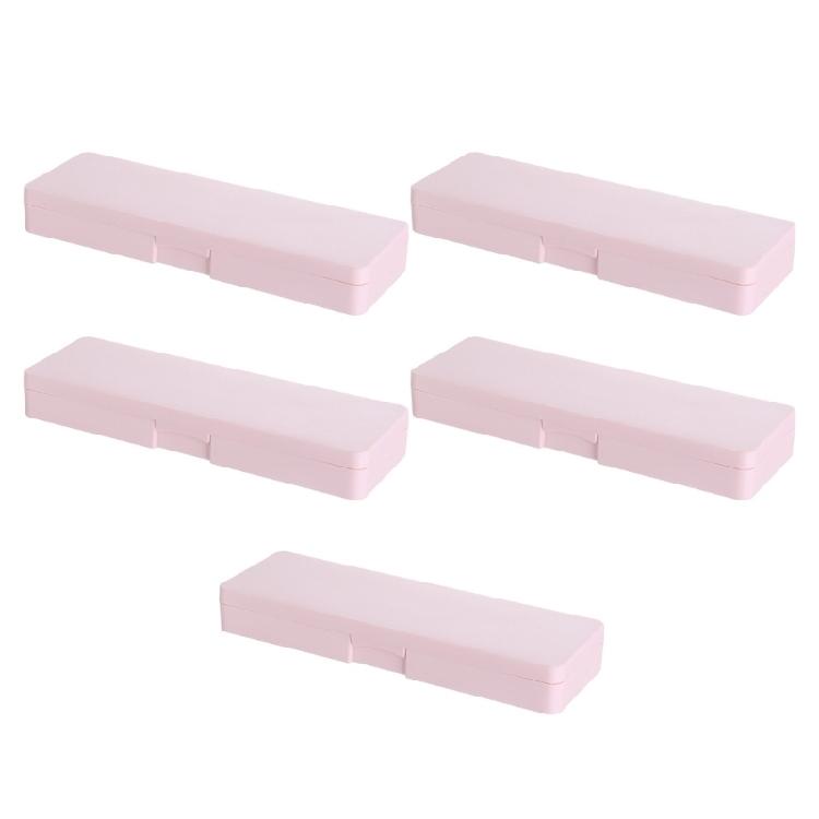 5 Pcs Practical Pen Box Small Storage Box Plastic Pencil Case Pencil Container Pencil Box
