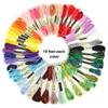 Multicolor Embroidery Cross-stitch Threads Handicraft Colorfast Anti-pilling Quilting Sewing Skeins Headband Crafting