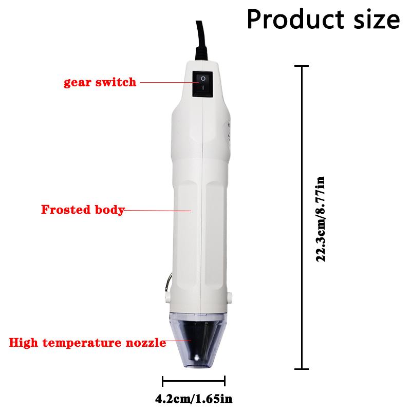 Upgraded 220V Hot Air Gun Soldering Temperature Blower Gun DIY Crafts Hot Dryer Mini Heat Gun For Shrink Tubing Car Wrap