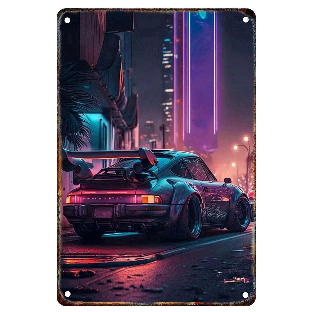Vintage Metal Tin Signs Classic Car Wall Posters Plate Wall Decor for Home Garden Bars Man Cave Cafe Clubs Retro Posters Plaque