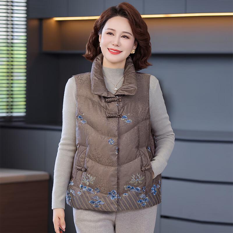 

Yalu Women s Mid-Aged Chinese Style Warm Down Vest
