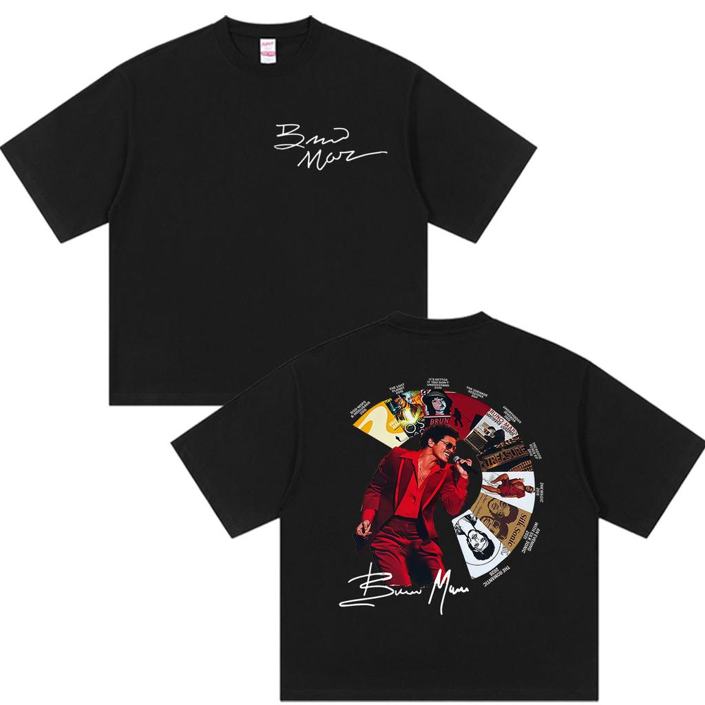 Rapper Bruno Mars Album 2026 Graphic T Shirts Unisexs Vintage High Quality Cotton Tshirt Unisex Gothic Hip Hop Short Sleeve Tshirt