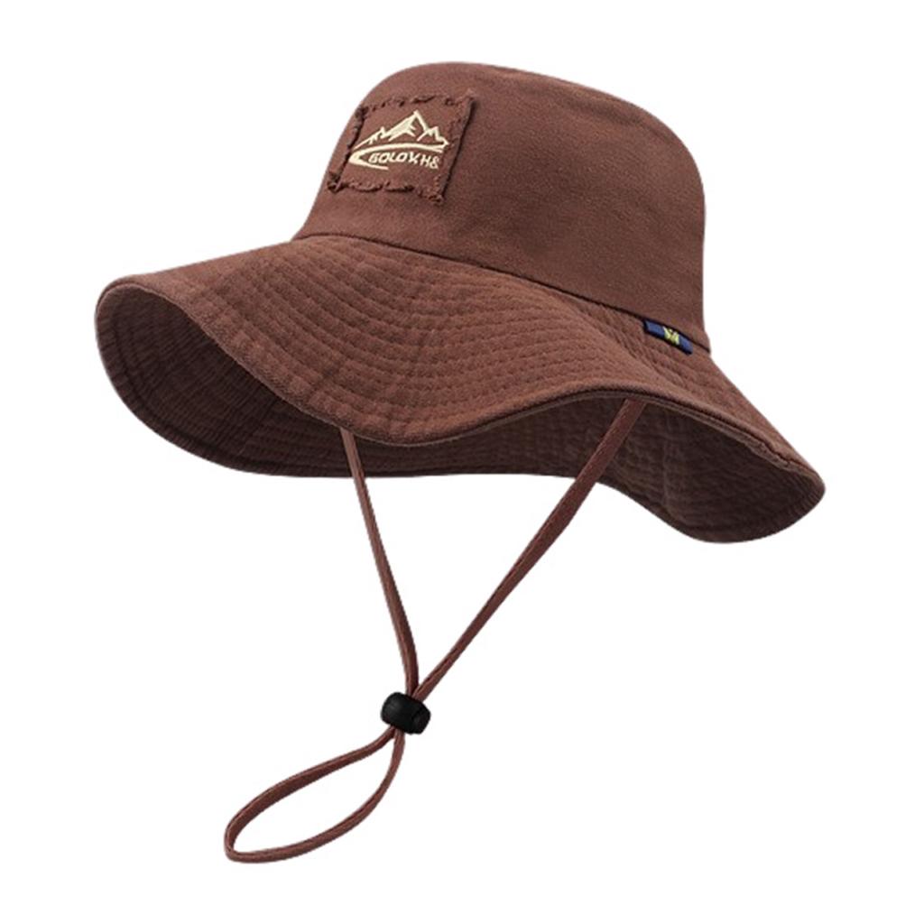 Summer Hiking Fisherman Hat Versatile Sun Shade Drawstring Fisherman Hats for Friend Family Neighbors Gift