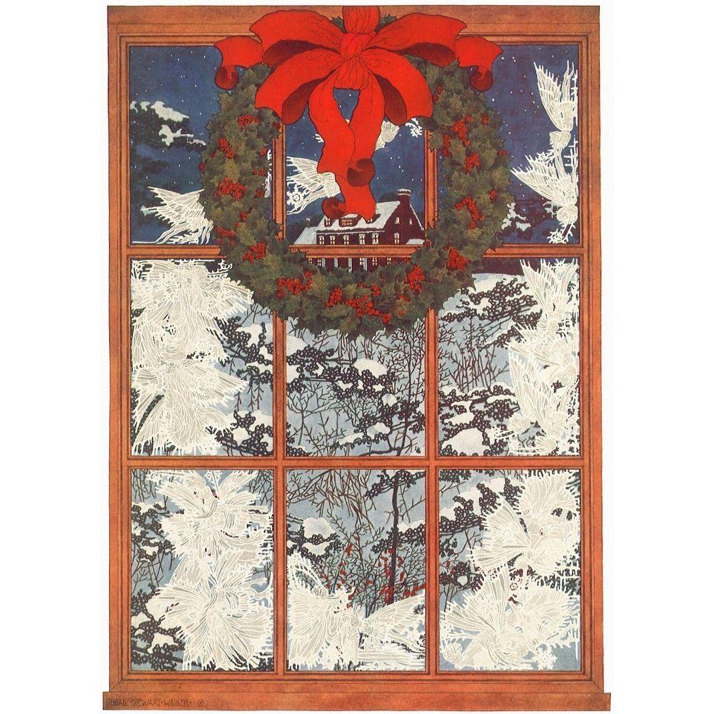 Vintage Christmas Metal Tin Sign Home Festive Wall Decor