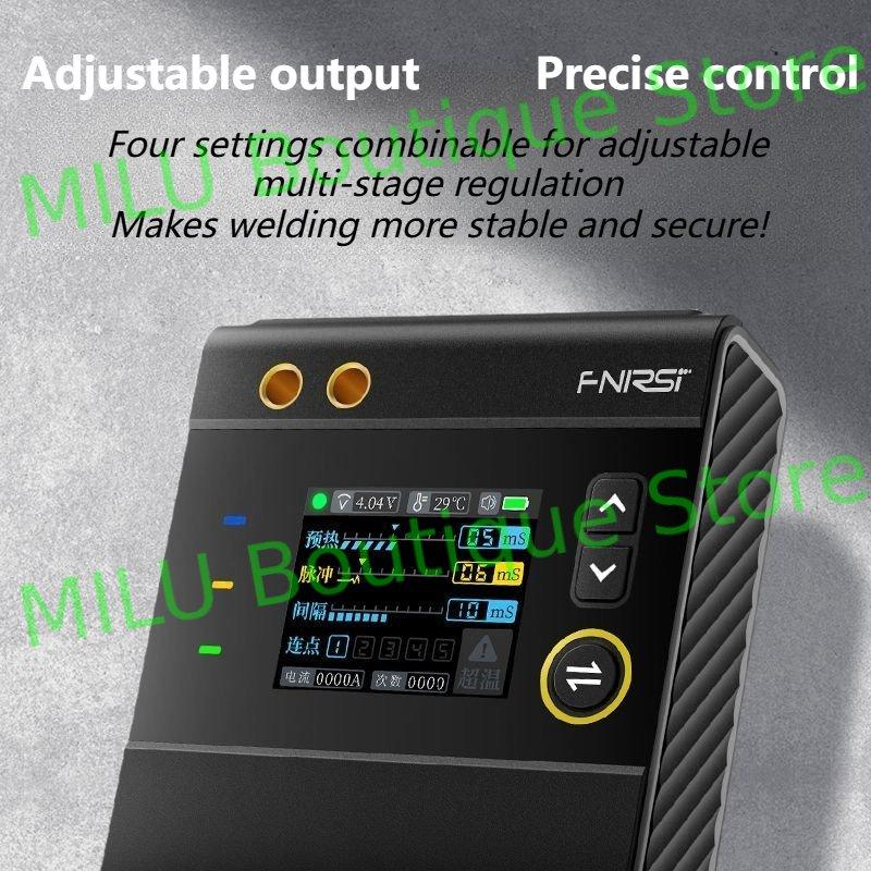 FNIRSI SWM-10 Welding Machine Portable Battery Spot Welding Adjustable MAX 0.25mm 5000mah 18650 Battery Nickel Sheet Iron Sheet