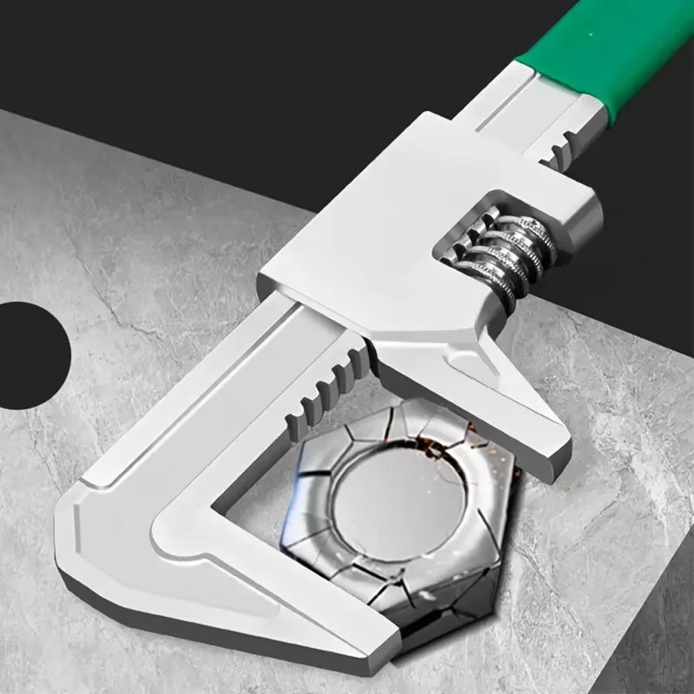 Multifunctional F-Type Adjustable Pipe Wrench Key Large Mouth Plumbing Spanner
