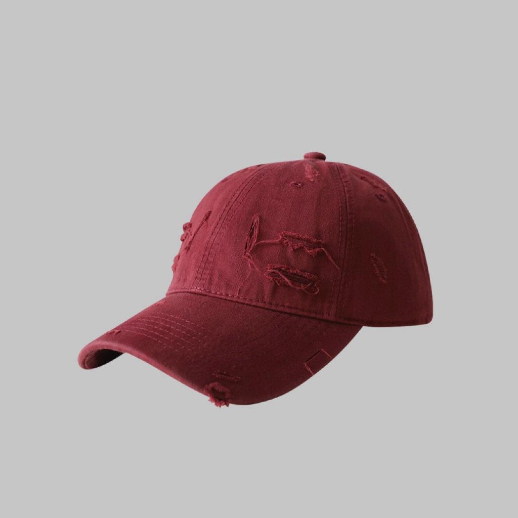 

Бейсболка Harajuku, персонализированная мягкая кепка, однотонная простая кепка, модная для мужчин и женщин M（56-58cm） бордовый