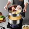 CUI DAHUANG 3-Layer 30cm Stainless Steel Steamer Pot