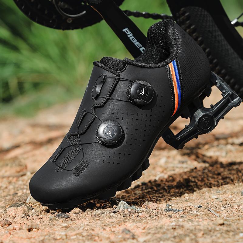 MTB Cycling Shoe Flat Pedal Bicycle Shoes Clit Man Cleat Shoes Bicycle Mountain Bike Shoe Racing Lock Footwear Cycling Sneaker