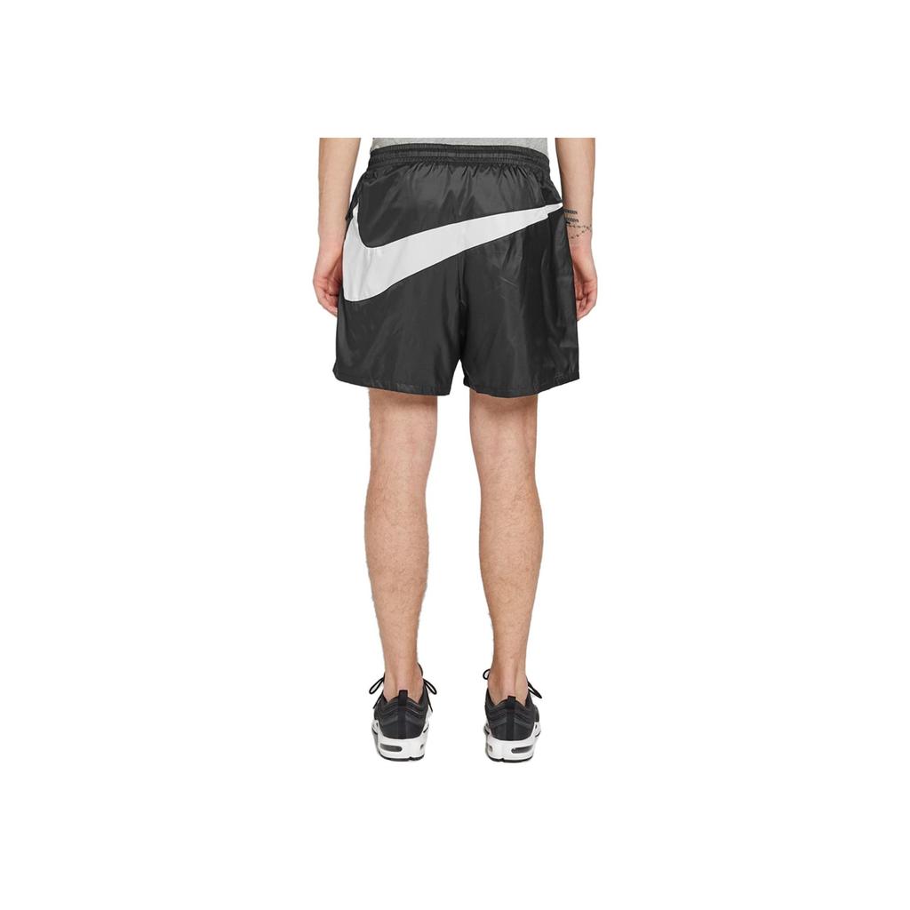 Nike Solid Logo Print Straight Shorts Men Shorts Black AA1570-010